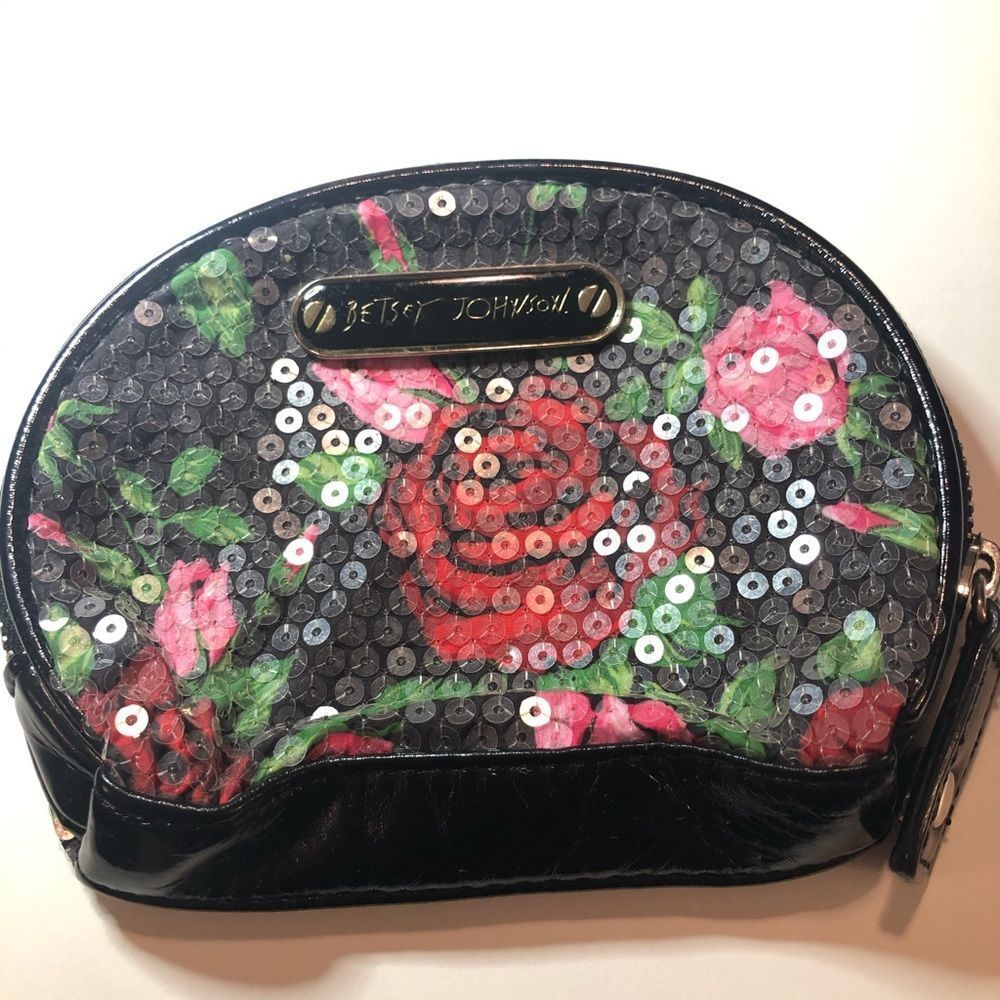 Betsey Johnson Small Make-up Bag - Sequins